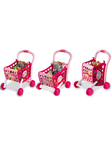 Ricokids 773401 pirkinių vežimėlis rožinis Ricokids 773401 pirkinių vežimėlis rožinis