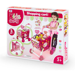 Ricokids 773401 pirkinių vežimėlis rožinis