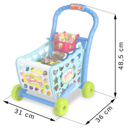 Pirkinių vežimėlis Ricokids 773400 mėlynas