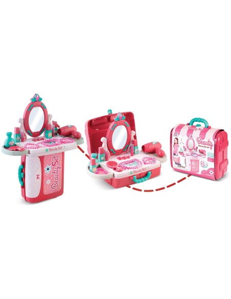 Tualetinis lagaminas mergaitei su veidrodžiu Ricokids 773200 Tualetinis lagaminas mergaitei su veidrodžiu Ricokids 773200
