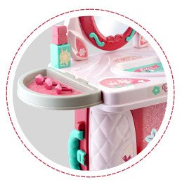 Tualetinis lagaminas mergaitei su veidrodžiu Ricokids 773200