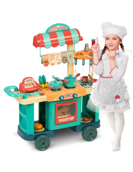Virtuvė ant ratukų vaikams Ricokids 773000 Virtuvė ant ratukų vaikams Ricokids 773000