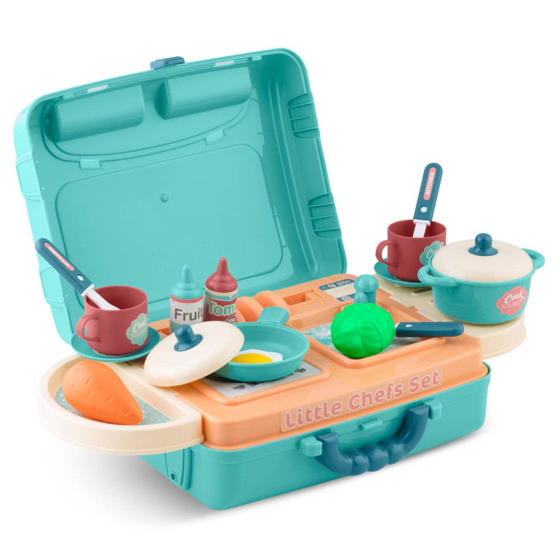 Ricokids vaikiška virtuvė su lagaminu 772901