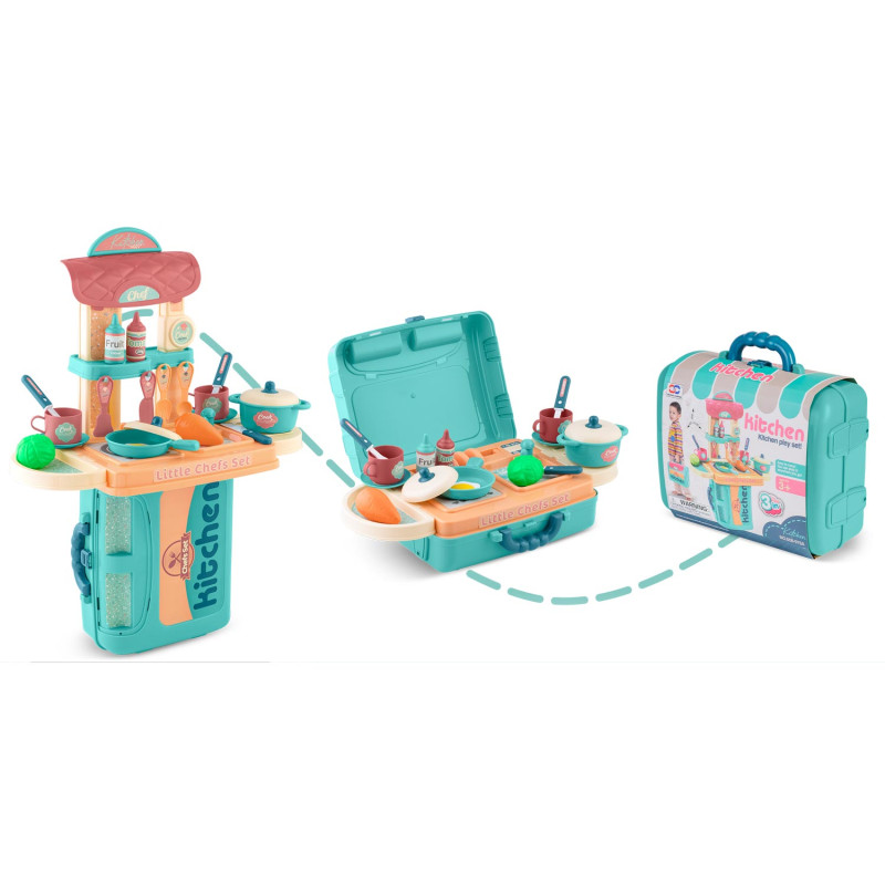Ricokids vaikiška virtuvė su lagaminu 772901