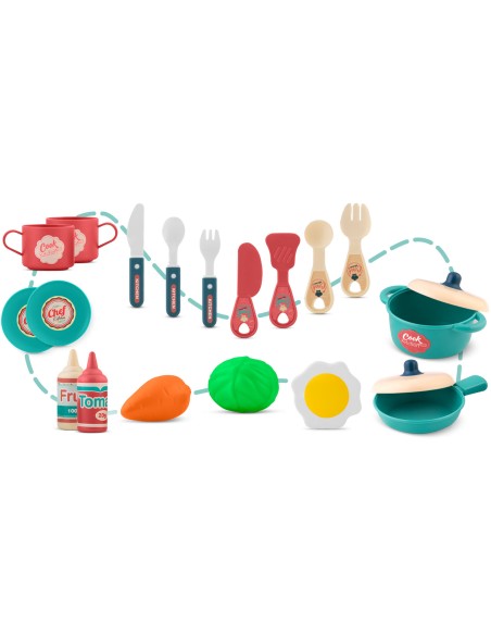 Ricokids vaikiška virtuvė su lagaminu 772901 Ricokids vaikiška virtuvė su lagaminu 772901