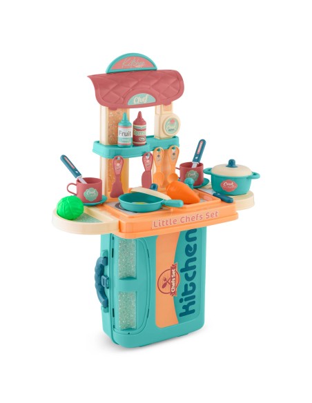 Ricokids vaikiška virtuvė su lagaminu 772901 Ricokids vaikiška virtuvė su lagaminu 772901