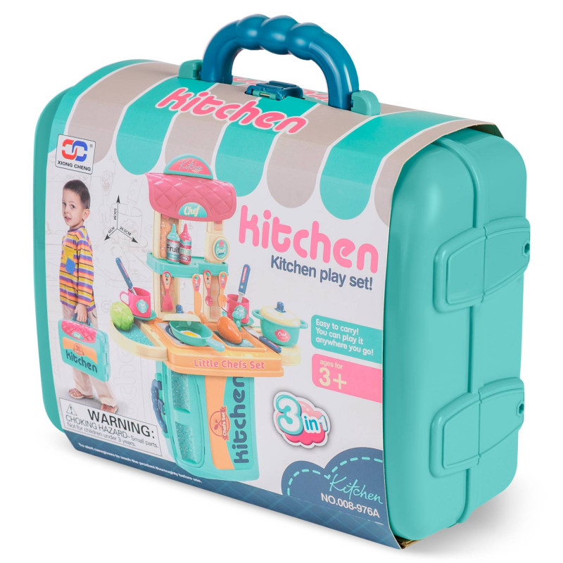 Ricokids vaikiška virtuvė su lagaminu 772901