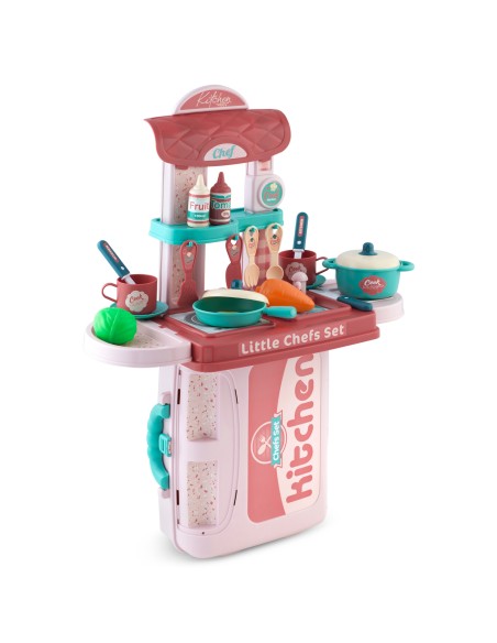 Ricokids vaikiška virtuvė su lagaminu 772900 Ricokids vaikiška virtuvė su lagaminu 772900