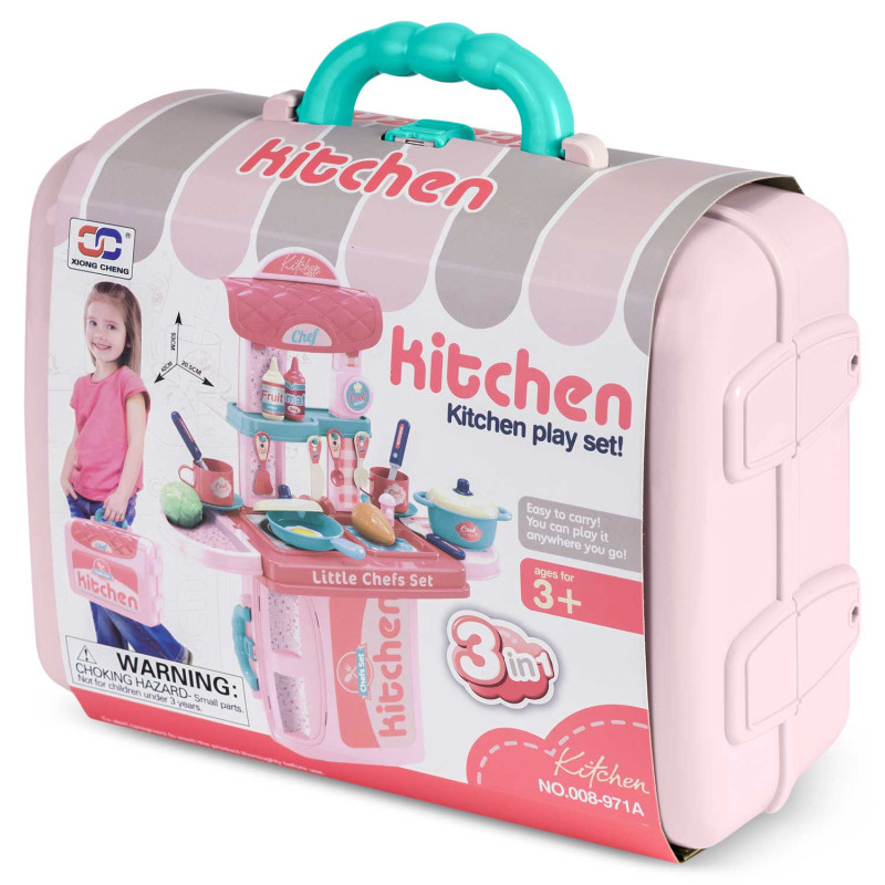 Ricokids vaikiška virtuvė su lagaminu 772900