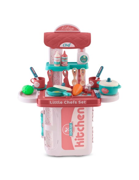 Ricokids vaikiška virtuvė su lagaminu 772900 Ricokids vaikiška virtuvė su lagaminu 772900