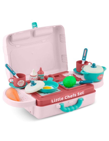 Ricokids vaikiška virtuvė su lagaminu 772900 Ricokids vaikiška virtuvė su lagaminu 772900