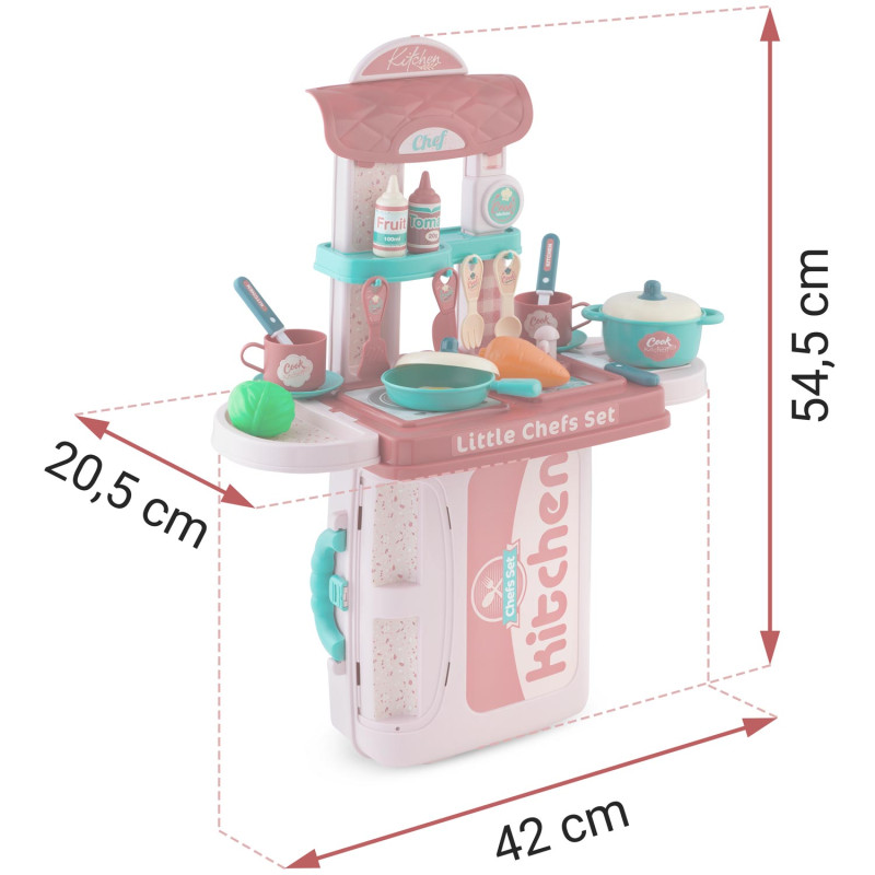 Ricokids vaikiška virtuvė su lagaminu 772900