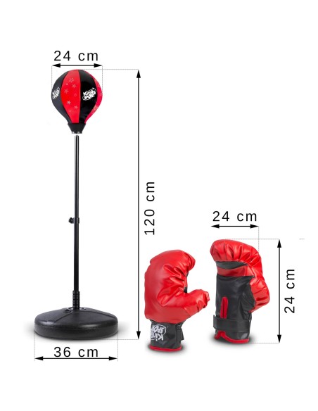 Bokso kriaušė ant Ricokids 772800 stovo Bokso kriaušė ant Ricokids 772800 stovo
