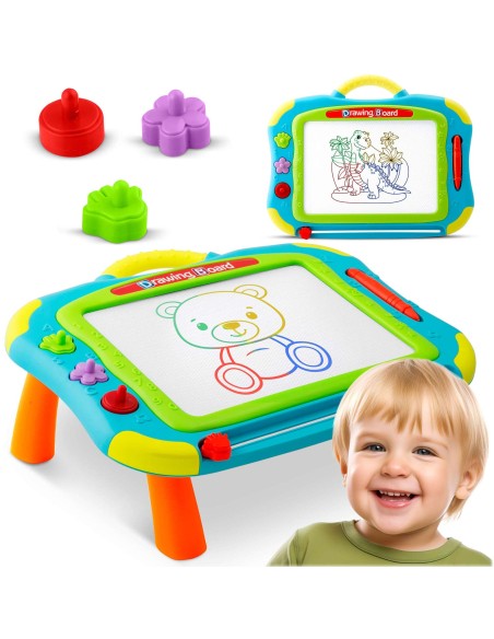 Znikopis lenta + Ricokids piešimo stalas - mėlynas Znikopis lenta + Ricokids piešimo stalas - mėlynas