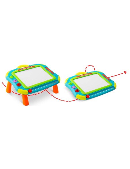 Znikopis lenta + Ricokids piešimo stalas - mėlynas Znikopis lenta + Ricokids piešimo stalas - mėlynas