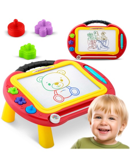 Znikopis lenta + Ricokids piešimo stalas - raudona Znikopis lenta + Ricokids piešimo stalas - raudona