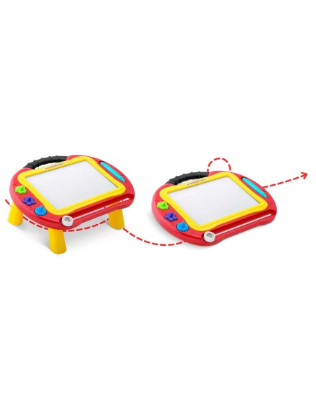 Znikopis lenta + Ricokids piešimo stalas - raudona Znikopis lenta + Ricokids piešimo stalas - raudona