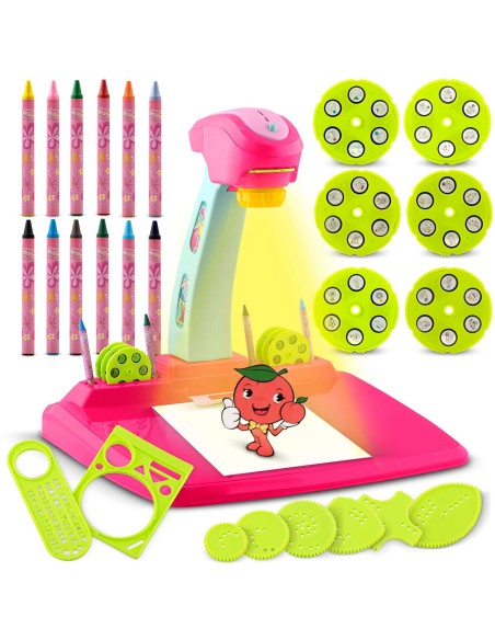 Ricokids 772000 piešimo projektorius - rožinis Ricokids 772000 piešimo projektorius - rožinis