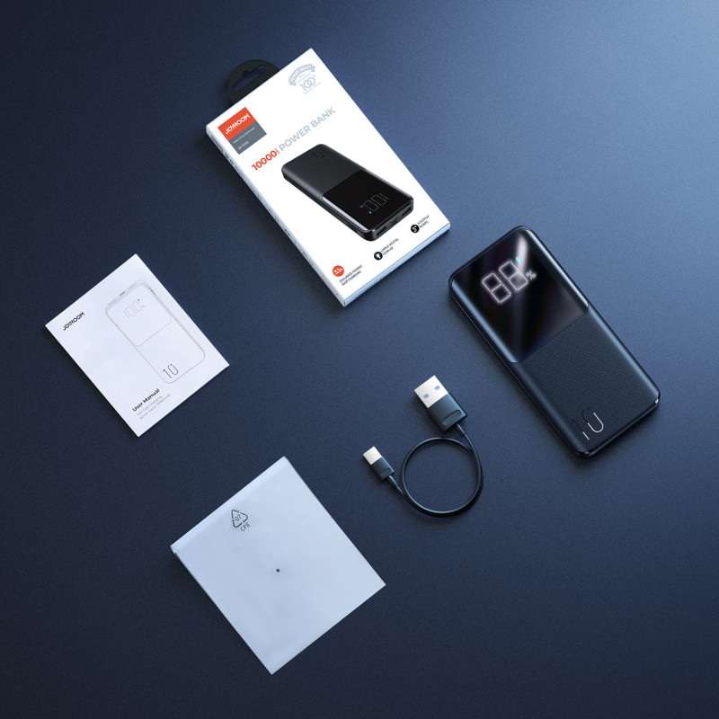 Maitinimo blokas 15W 10000mAh PD QC3.0 AFC juodas