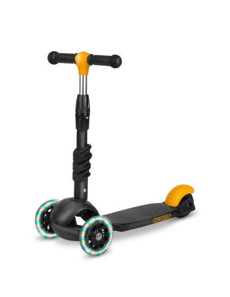 Ricokids Cubi triratis paspirtukas - juodos ir oranžinės spalvos Ricokids Cubi triratis paspirtukas - juodos ir oranžinės spalvos