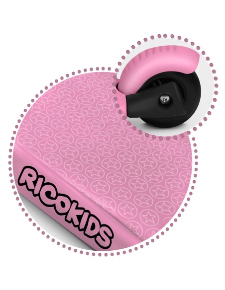 Triratis paspirtukas Ricokids Todi - rožinis Triratis paspirtukas Ricokids Todi - rožinis