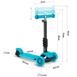 Triratis paspirtukas Ricokids Buggy - turkis