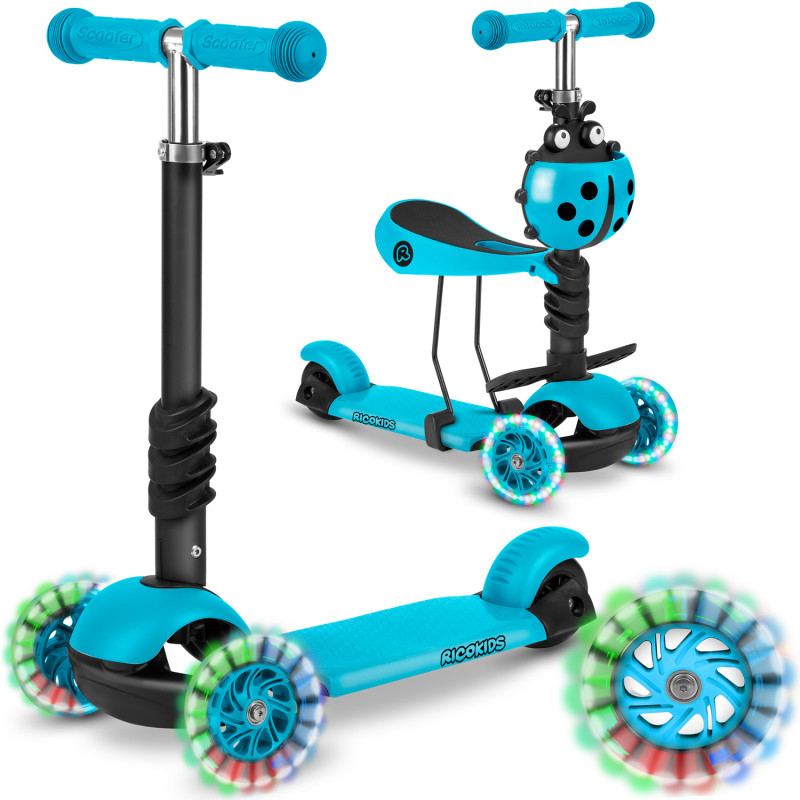 Triratis paspirtukas Ricokids Buggy - turkis