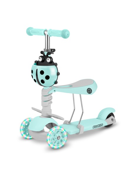 Triratis paspirtukas Ricokids Buggy - mėtinis Triratis paspirtukas Ricokids Buggy - mėtinis