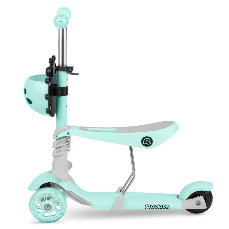 Triratis paspirtukas Ricokids Buggy - mėtinis