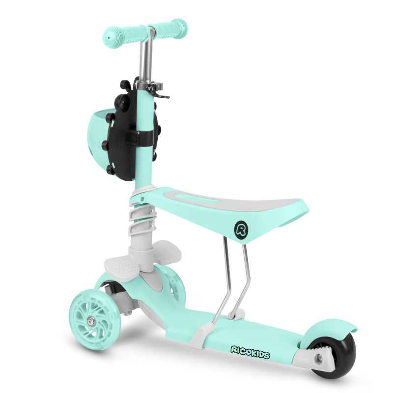 Triratis paspirtukas Ricokids Buggy - mėtinis