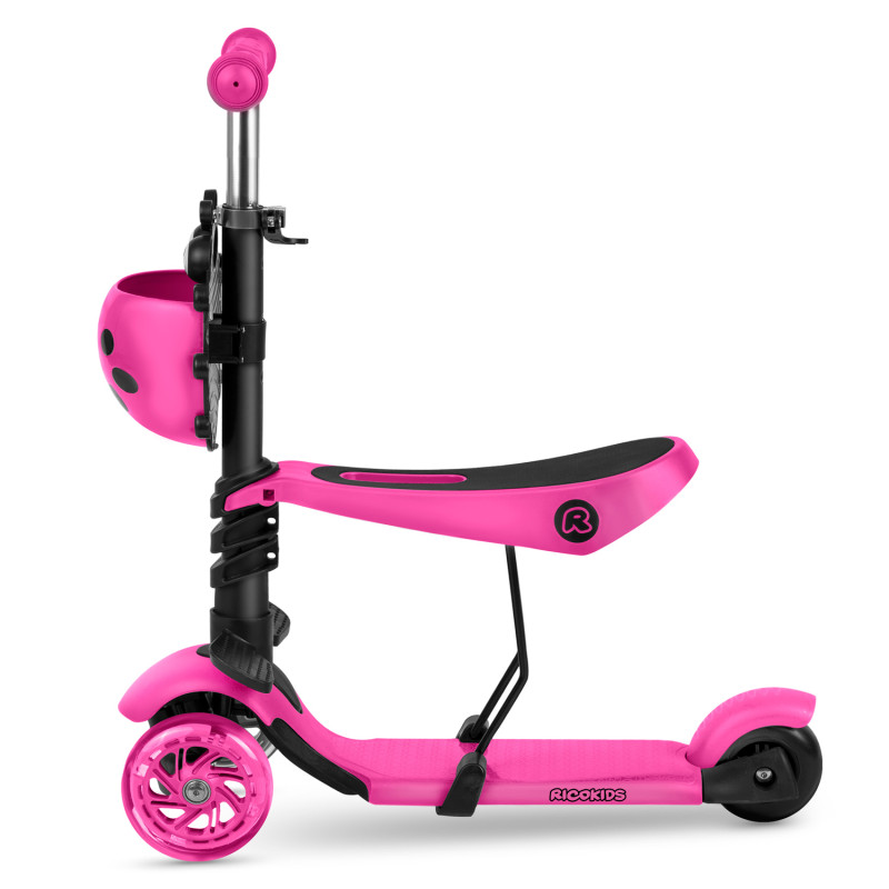 Ricokids Buggy triratis paspirtukas - rožinis
