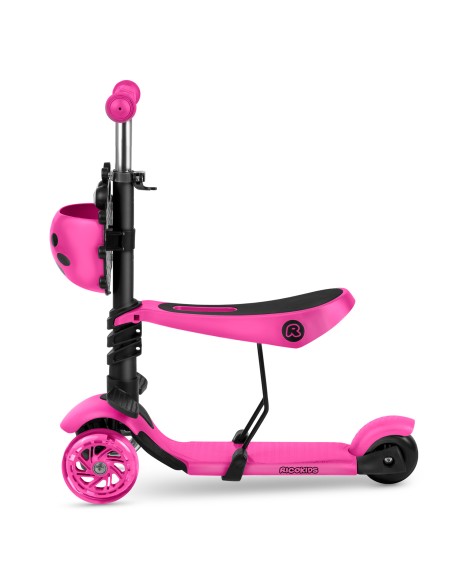 Ricokids Buggy triratis paspirtukas - rožinis Ricokids Buggy triratis paspirtukas - rožinis