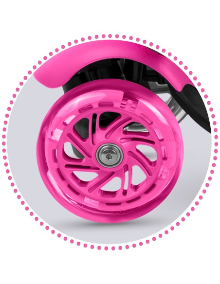 Ricokids Buggy triratis paspirtukas - rožinis Ricokids Buggy triratis paspirtukas - rožinis