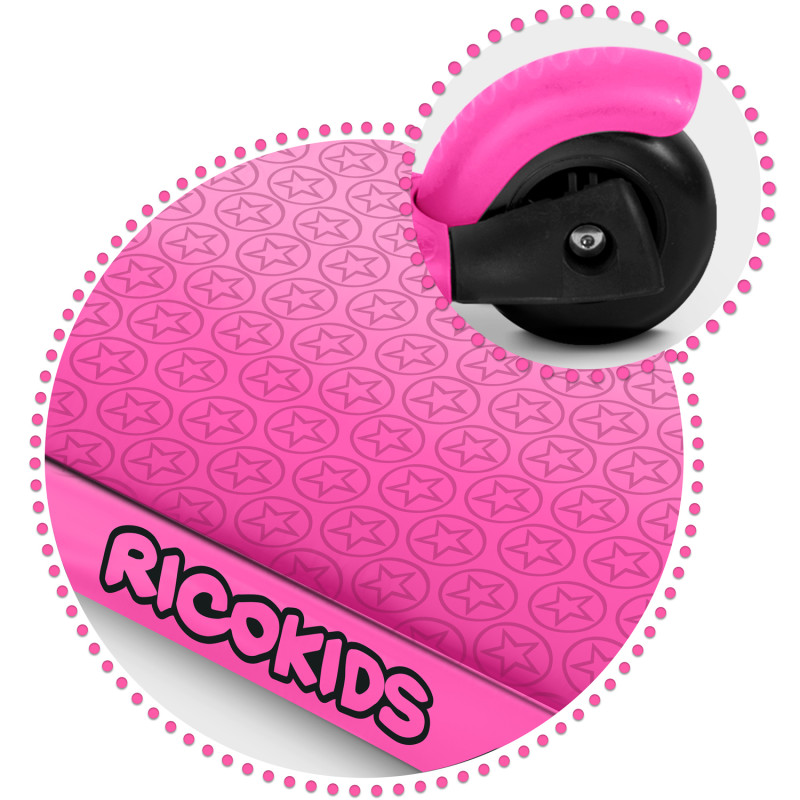 Ricokids Buggy triratis paspirtukas - rožinis