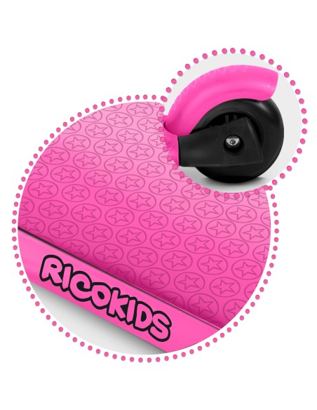 Ricokids Buggy triratis paspirtukas - rožinis Ricokids Buggy triratis paspirtukas - rožinis