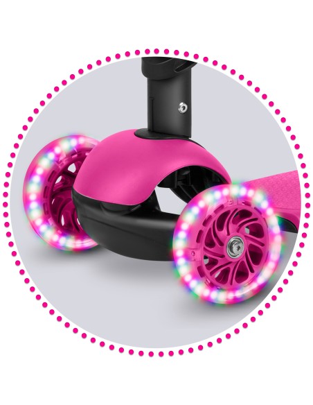 Ricokids Buggy triratis paspirtukas - rožinis Ricokids Buggy triratis paspirtukas - rožinis