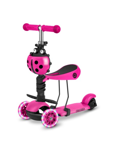 Ricokids Buggy triratis paspirtukas - rožinis Ricokids Buggy triratis paspirtukas - rožinis