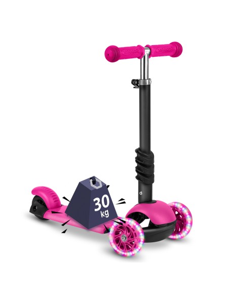 Ricokids Buggy triratis paspirtukas - rožinis Ricokids Buggy triratis paspirtukas - rožinis