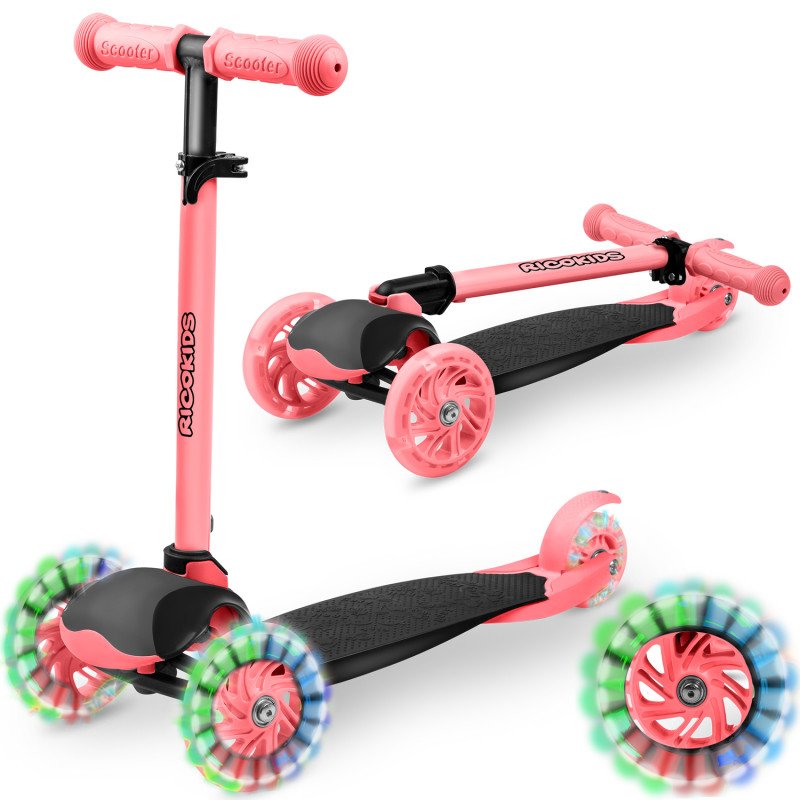 Triratis paspirtukas Ricokids Loco - rožinis