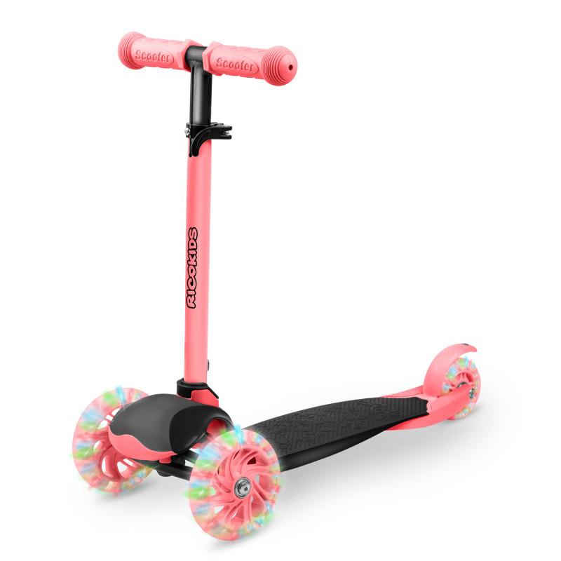 Triratis paspirtukas Ricokids Loco - rožinis