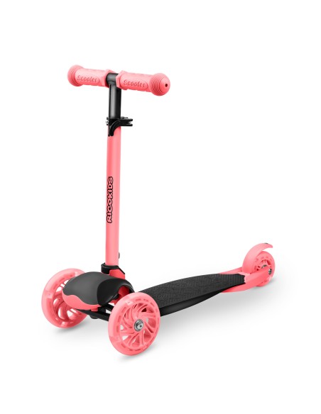 Triratis paspirtukas Ricokids Loco - rožinis Triratis paspirtukas Ricokids Loco - rožinis