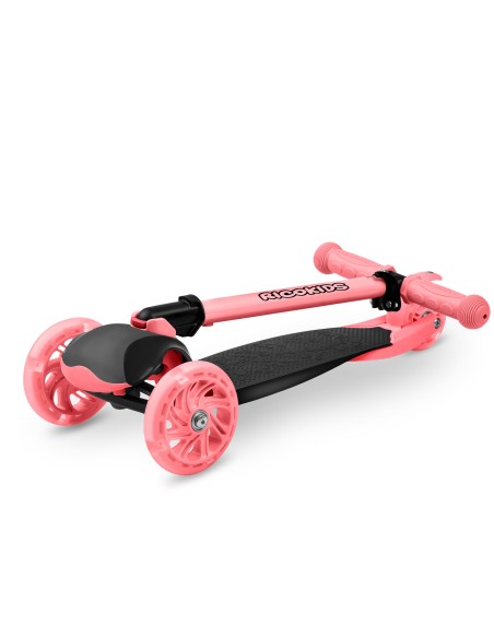 Triratis paspirtukas Ricokids Loco - rožinis Triratis paspirtukas Ricokids Loco - rožinis