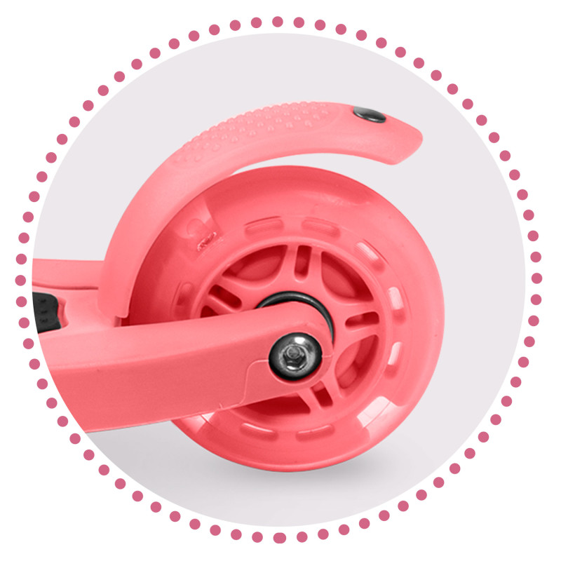 Triratis paspirtukas Ricokids Loco - rožinis