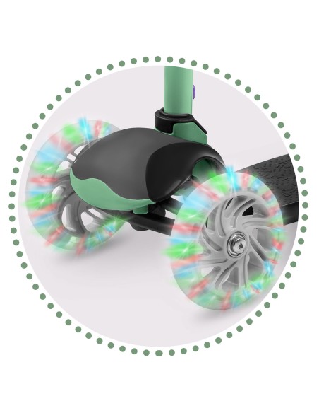 Triratis paspirtukas Ricokids Loco - žalias Triratis paspirtukas Ricokids Loco - žalias