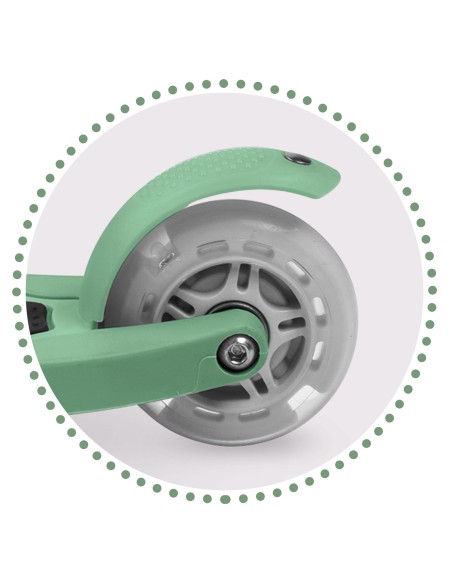 Triratis paspirtukas Ricokids Loco - žalias Triratis paspirtukas Ricokids Loco - žalias