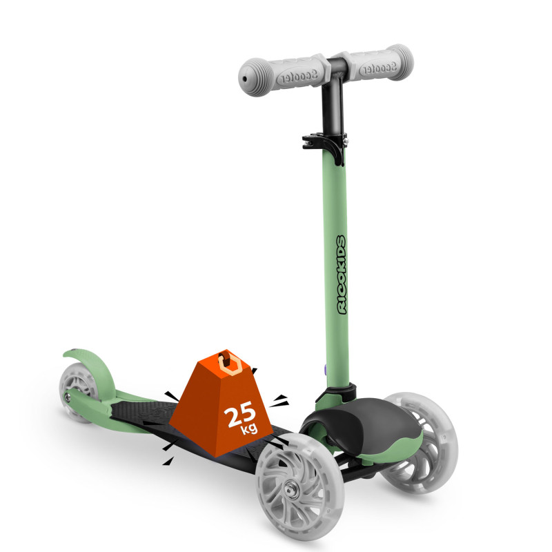 Triratis paspirtukas Ricokids Loco - žalias