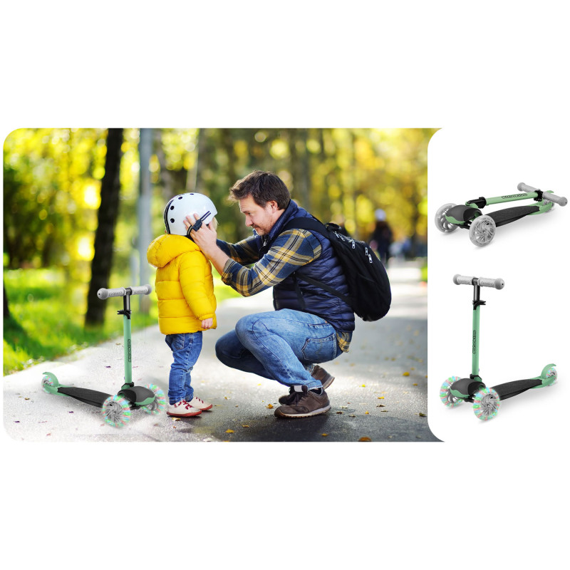 Triratis paspirtukas Ricokids Loco - žalias