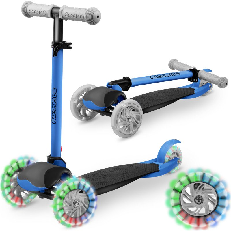 Triratis paspirtukas Ricokids Loco - mėlynas