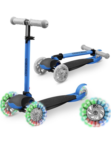 Triratis paspirtukas Ricokids Loco - mėlynas Triratis paspirtukas Ricokids Loco - mėlynas