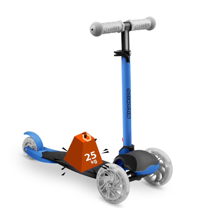 Triratis paspirtukas Ricokids Loco - mėlynas